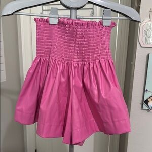 QUEEN OF SPARKLES Bubblegum Pink Smocked Skirt